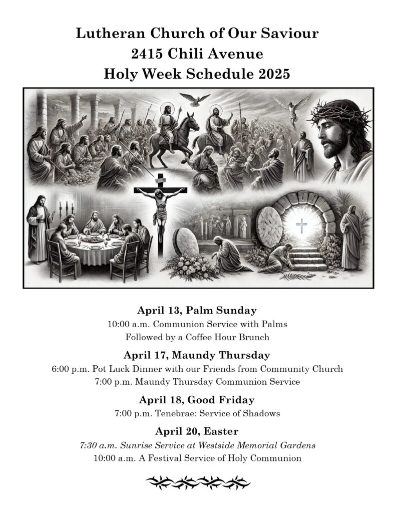 Holy Week Poster 2025